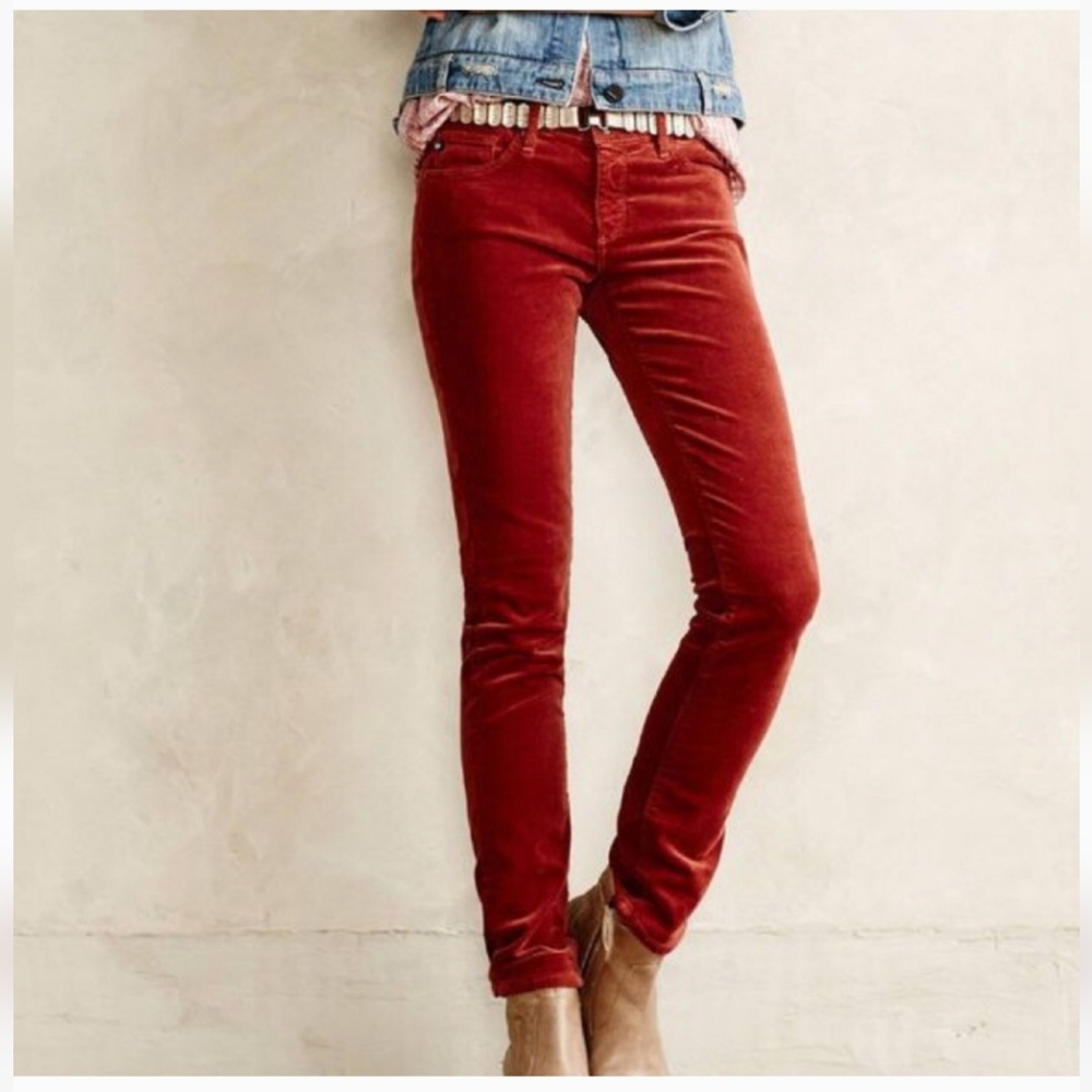 Anthropologie AG Stevie Corduroy Cropped Jeans, size 32. NWOT